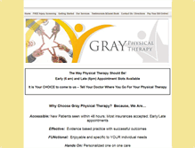 Tablet Screenshot of grayptcenter.com